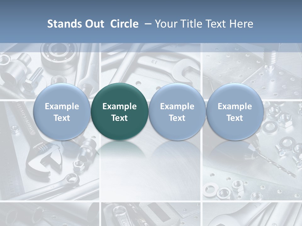Metallic Element Spanner PowerPoint Template
