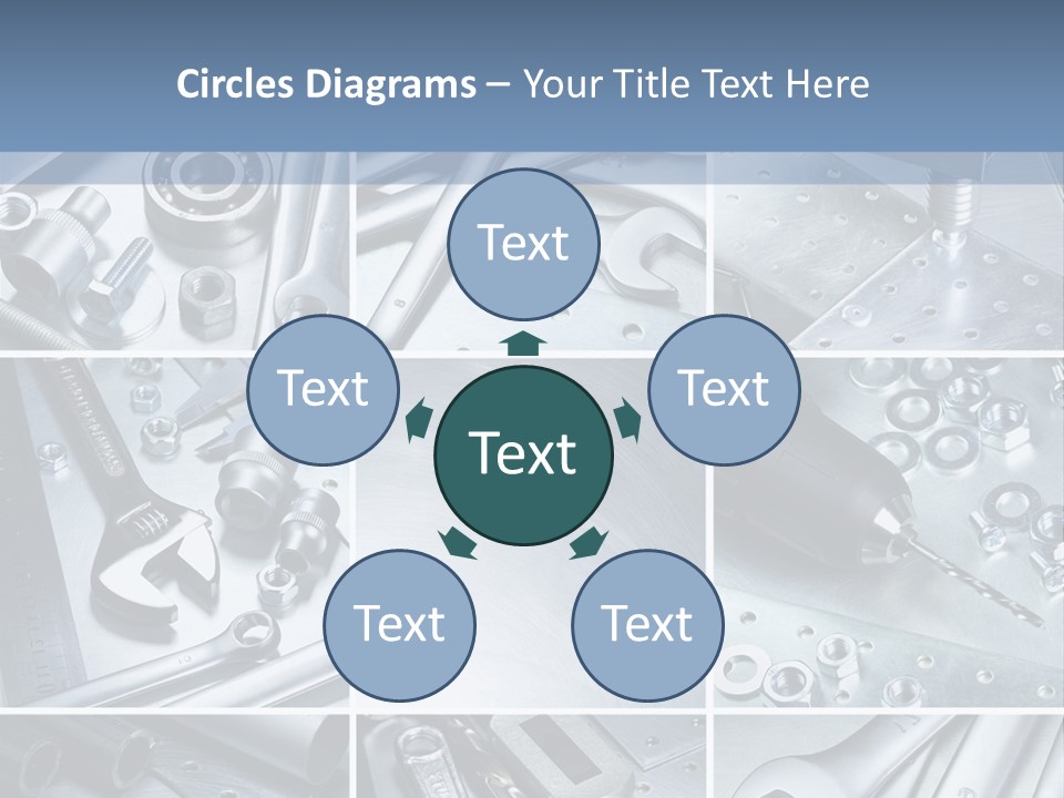 Metallic Element Spanner PowerPoint Template