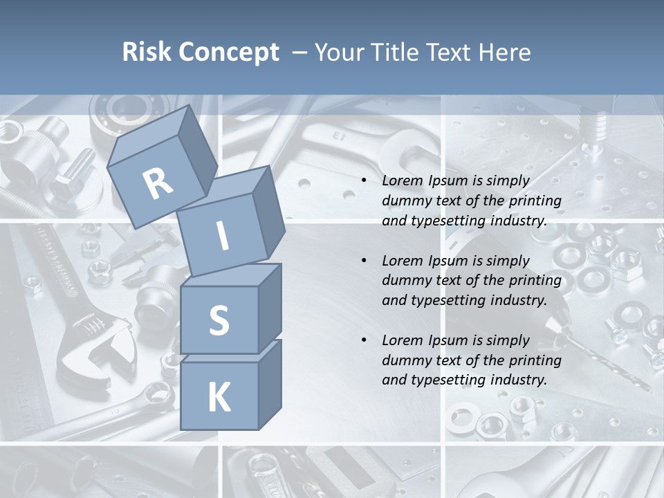 Metallic Element Spanner PowerPoint Template