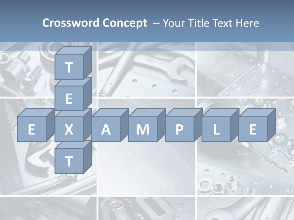 Metallic Element Spanner PowerPoint Template