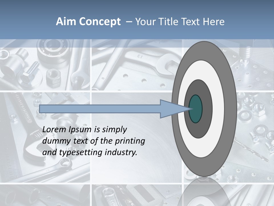 Metallic Element Spanner PowerPoint Template