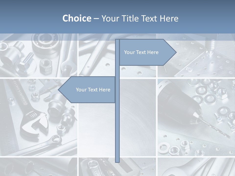 Metallic Element Spanner PowerPoint Template