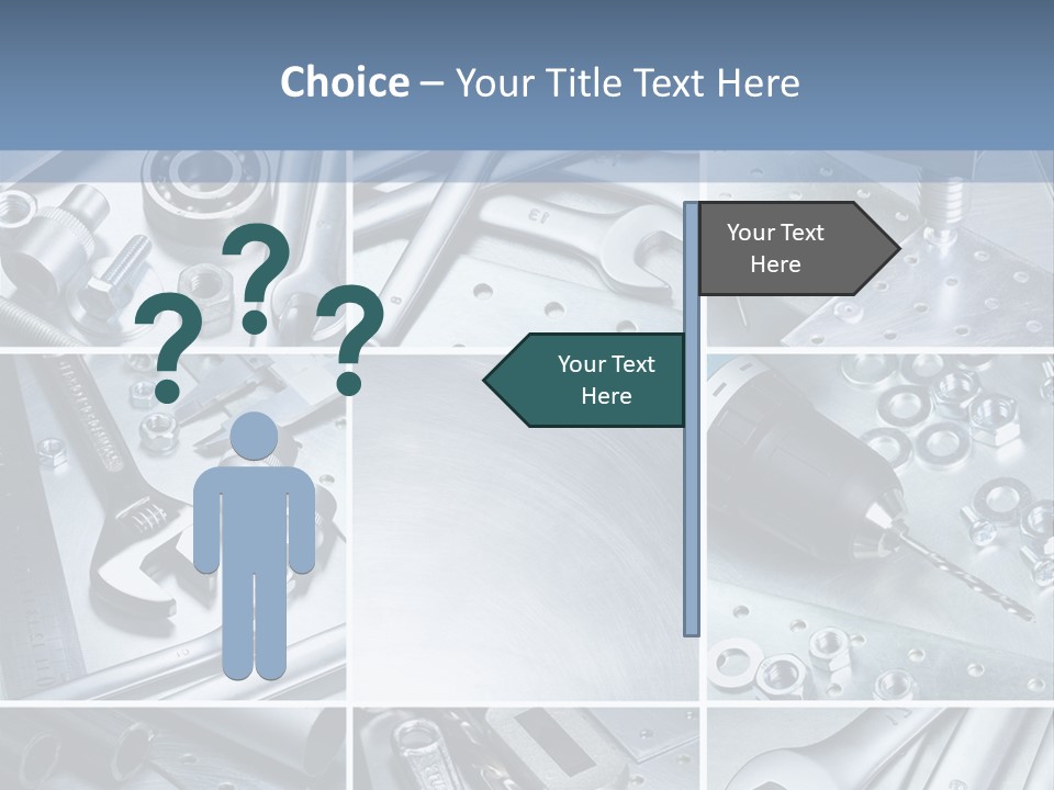 Metallic Element Spanner PowerPoint Template