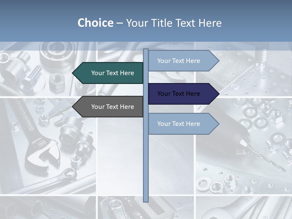 Metallic Element Spanner PowerPoint Template