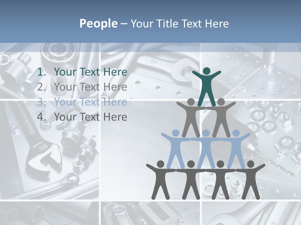 Metallic Element Spanner PowerPoint Template