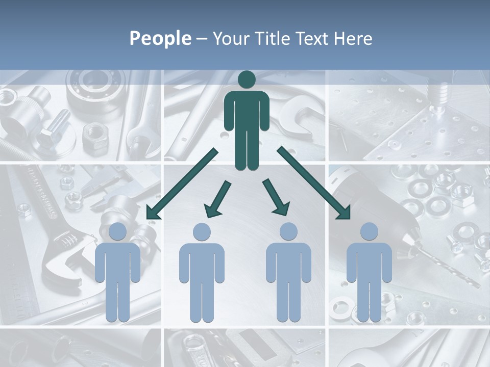 Metallic Element Spanner PowerPoint Template