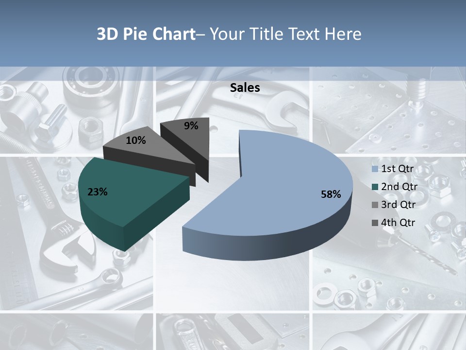 Metallic Element Spanner PowerPoint Template