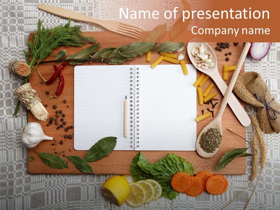 Red Table Wood PowerPoint Template