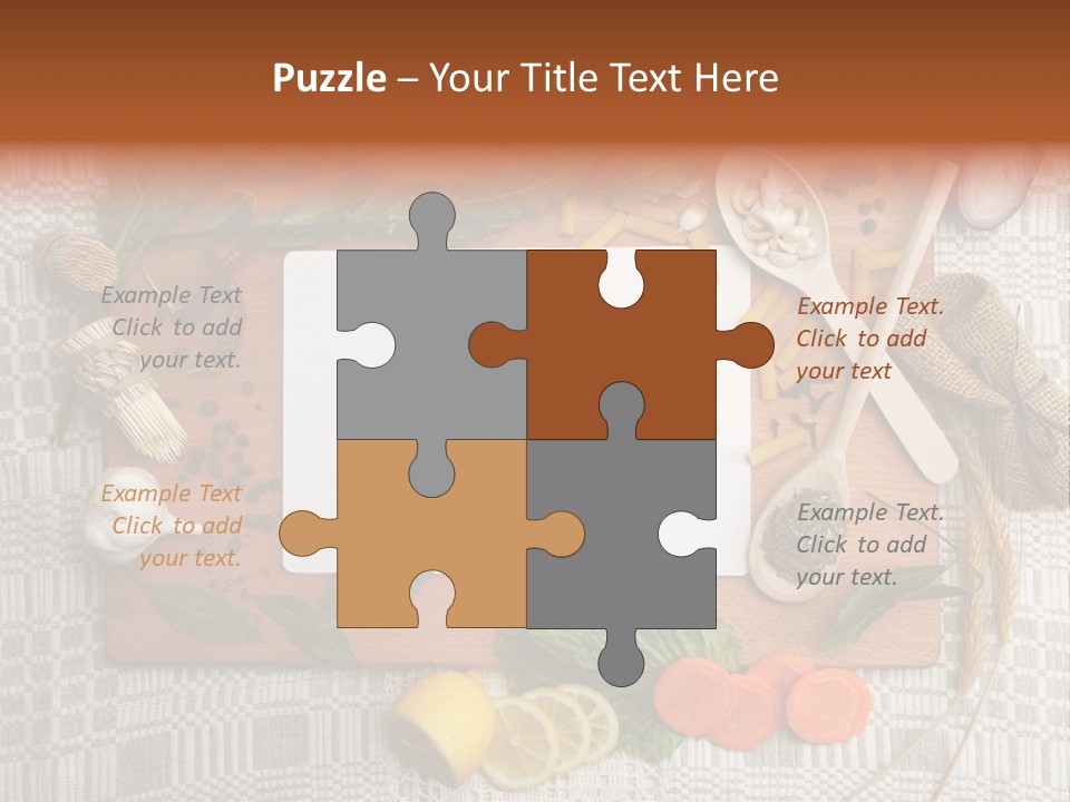 Red Table Wood PowerPoint Template