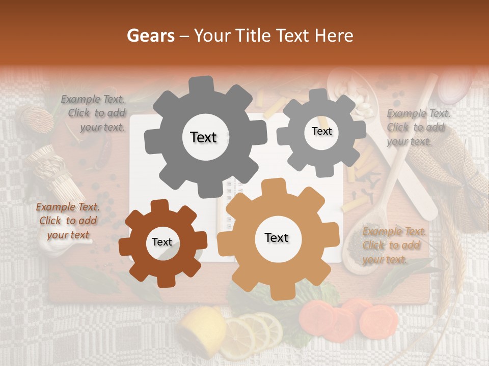 Red Table Wood PowerPoint Template