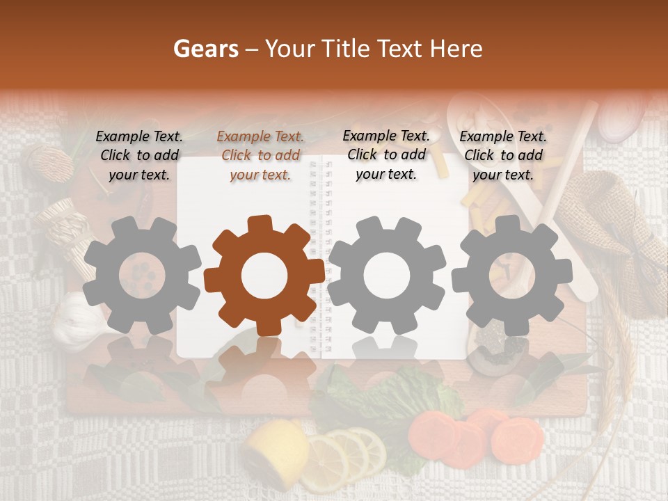 Red Table Wood PowerPoint Template