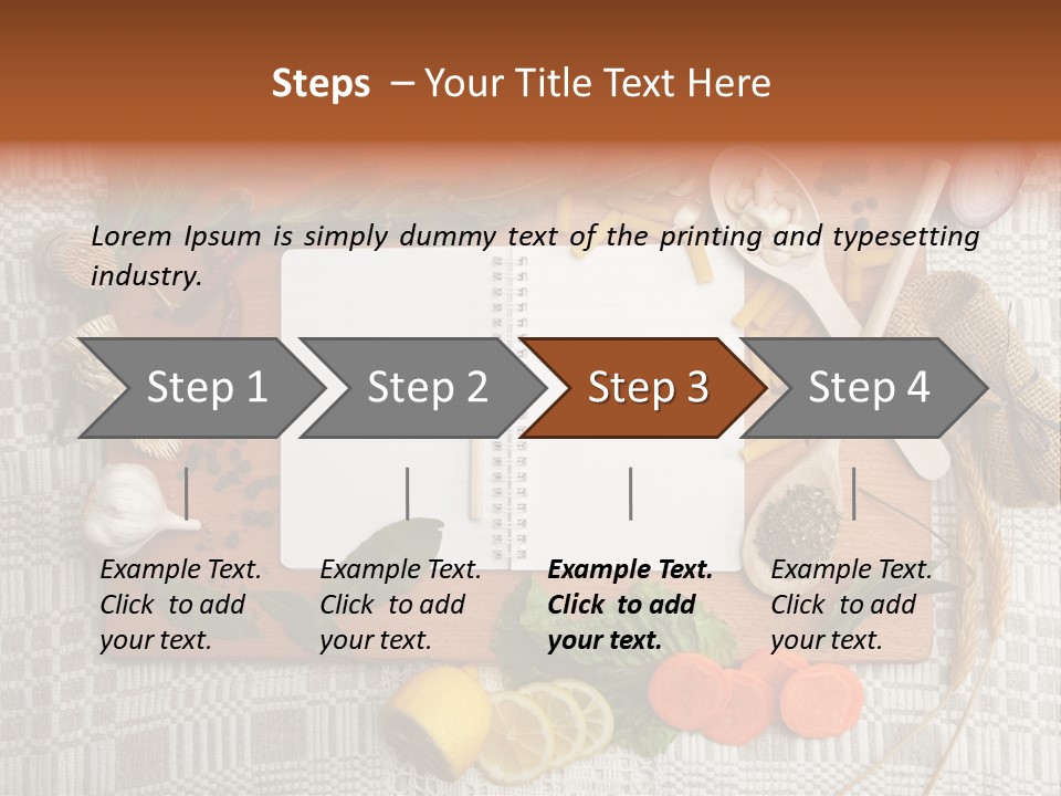 Red Table Wood PowerPoint Template