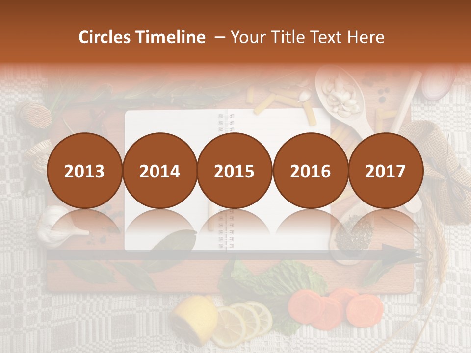 Red Table Wood PowerPoint Template