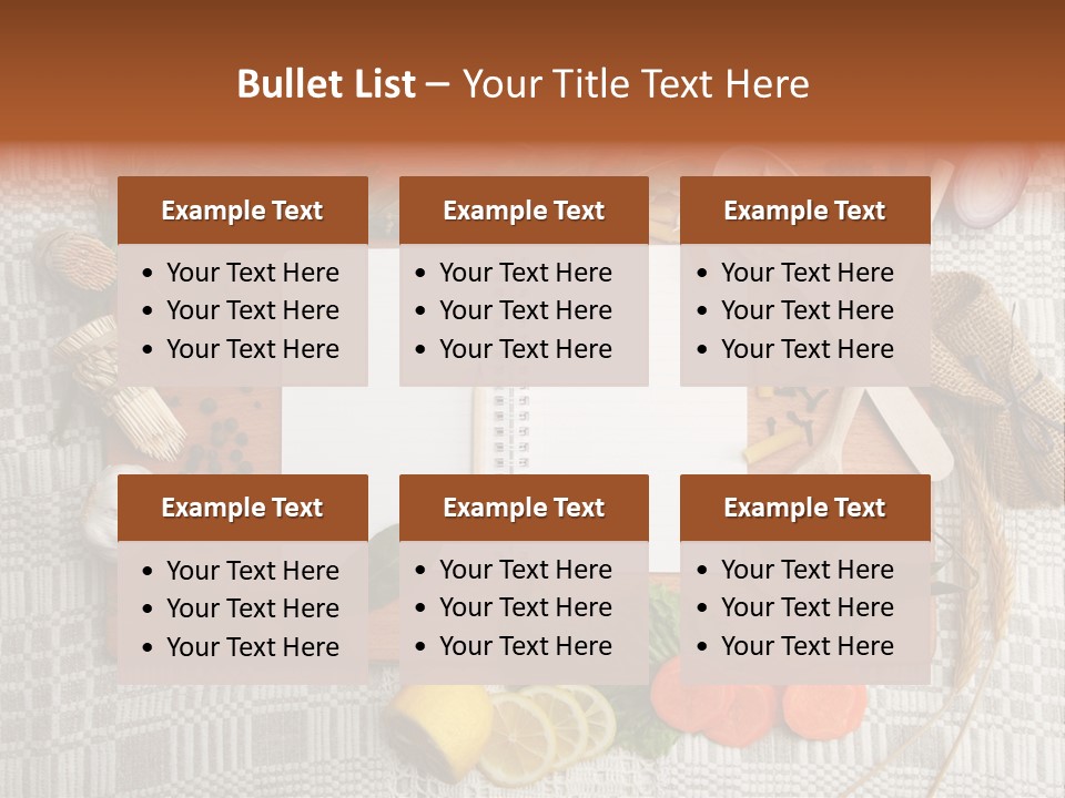 Red Table Wood PowerPoint Template
