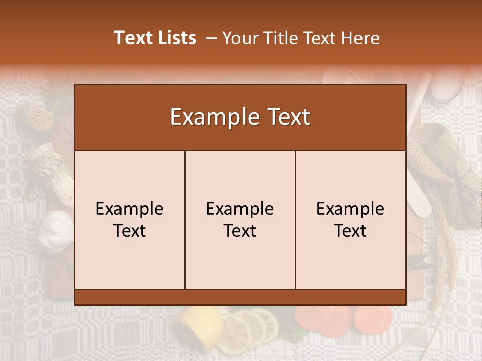 Red Table Wood PowerPoint Template