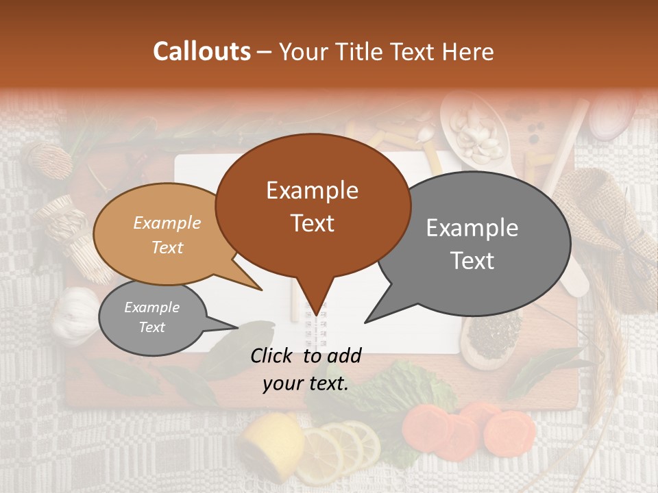 Red Table Wood PowerPoint Template
