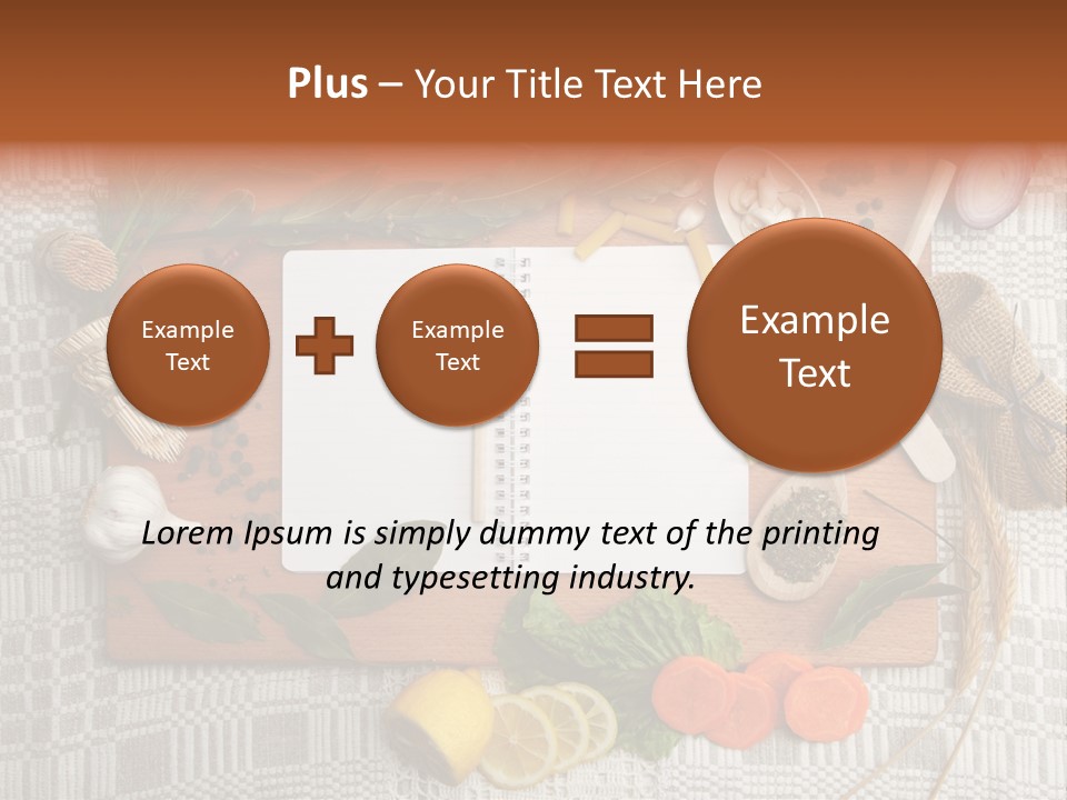 Red Table Wood PowerPoint Template