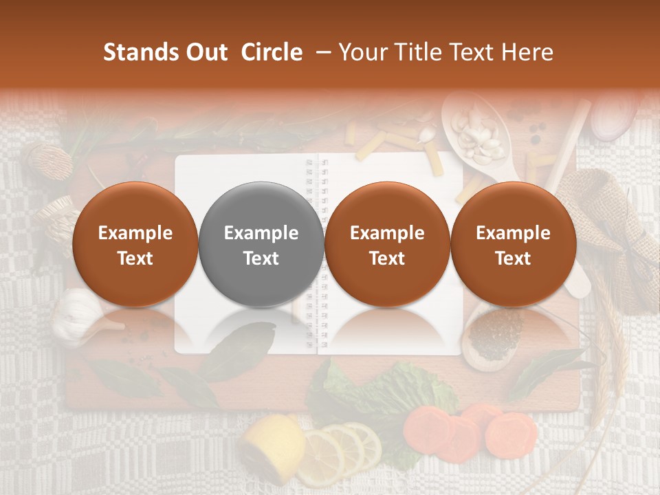 Red Table Wood PowerPoint Template