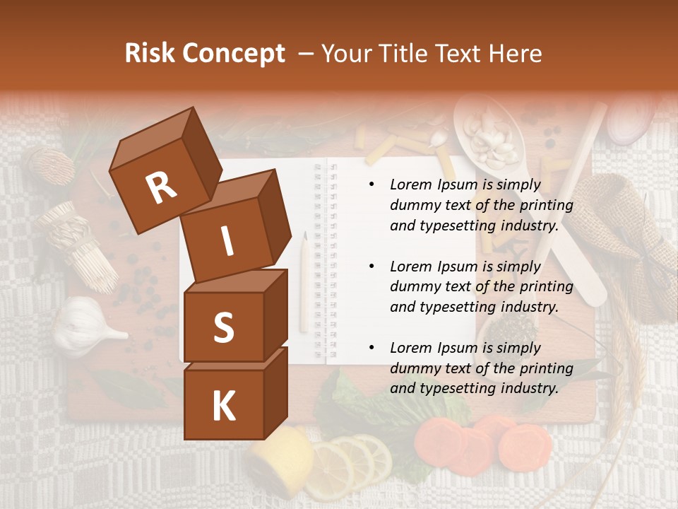 Red Table Wood PowerPoint Template