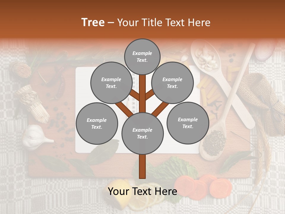 Red Table Wood PowerPoint Template