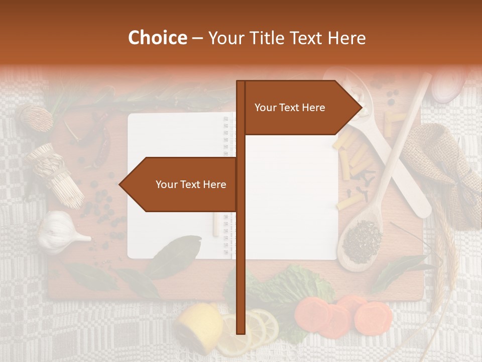Red Table Wood PowerPoint Template