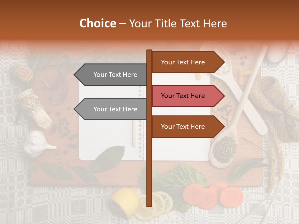Red Table Wood PowerPoint Template