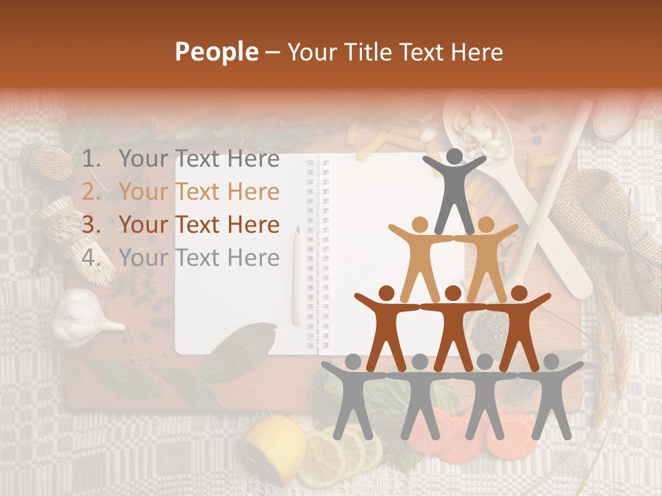 Red Table Wood PowerPoint Template