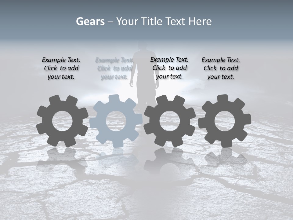 Explosion Sustainable Barren PowerPoint Template