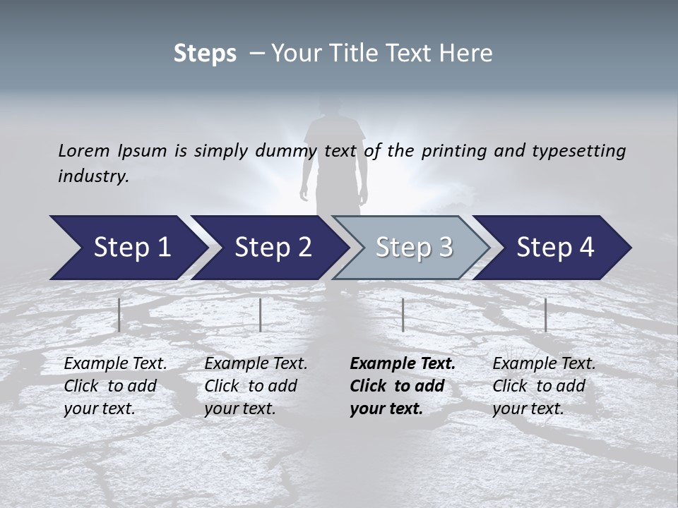 Explosion Sustainable Barren PowerPoint Template