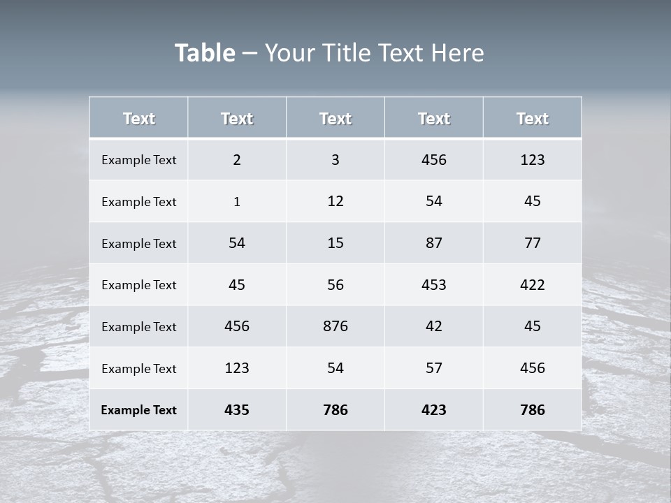 Explosion Sustainable Barren PowerPoint Template