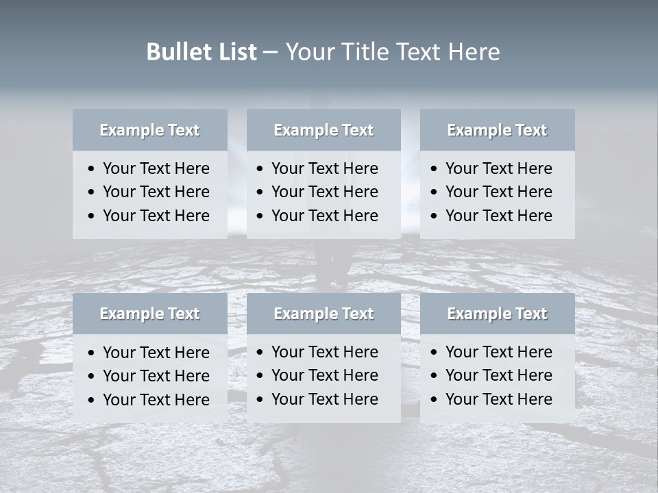 Explosion Sustainable Barren PowerPoint Template