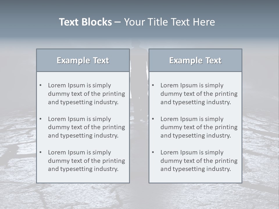 Explosion Sustainable Barren PowerPoint Template