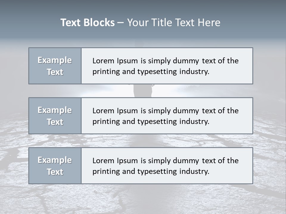 Explosion Sustainable Barren PowerPoint Template