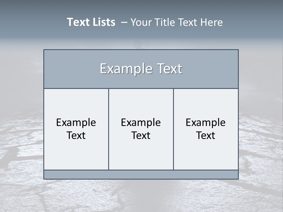 Explosion Sustainable Barren PowerPoint Template