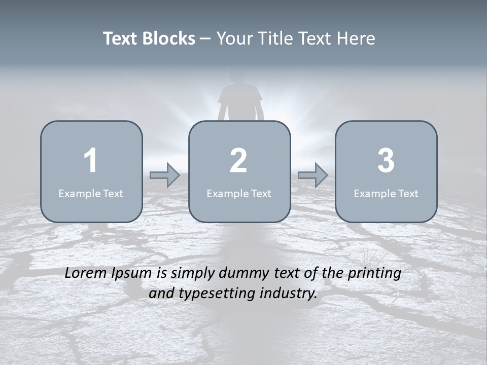 Explosion Sustainable Barren PowerPoint Template