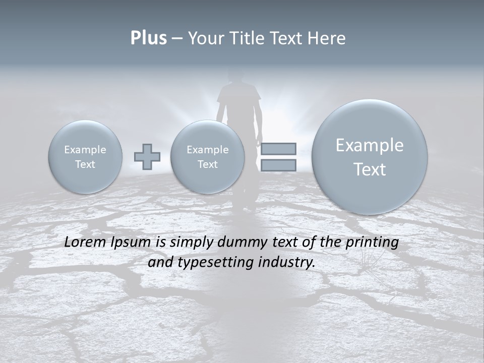 Explosion Sustainable Barren PowerPoint Template