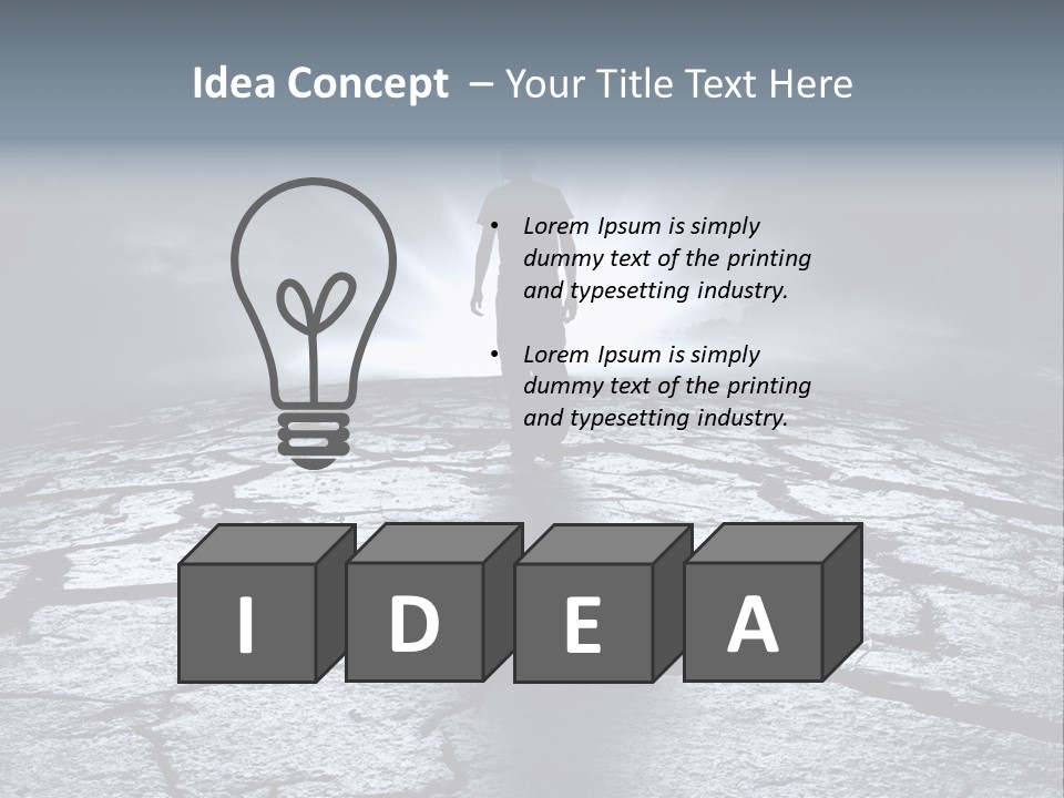 Explosion Sustainable Barren PowerPoint Template