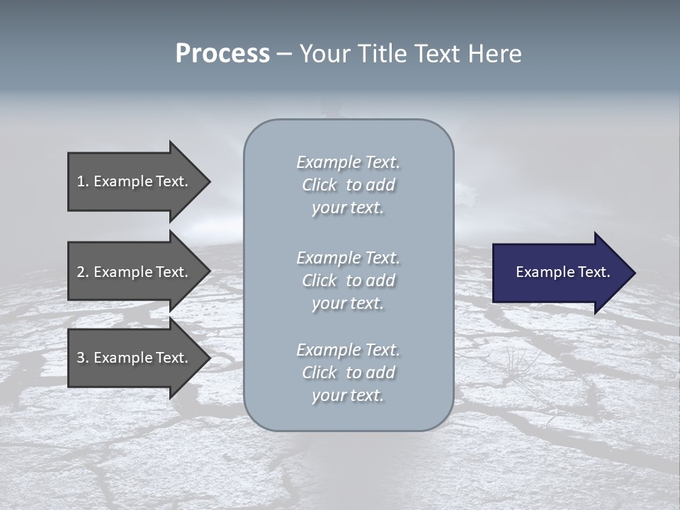 Explosion Sustainable Barren PowerPoint Template
