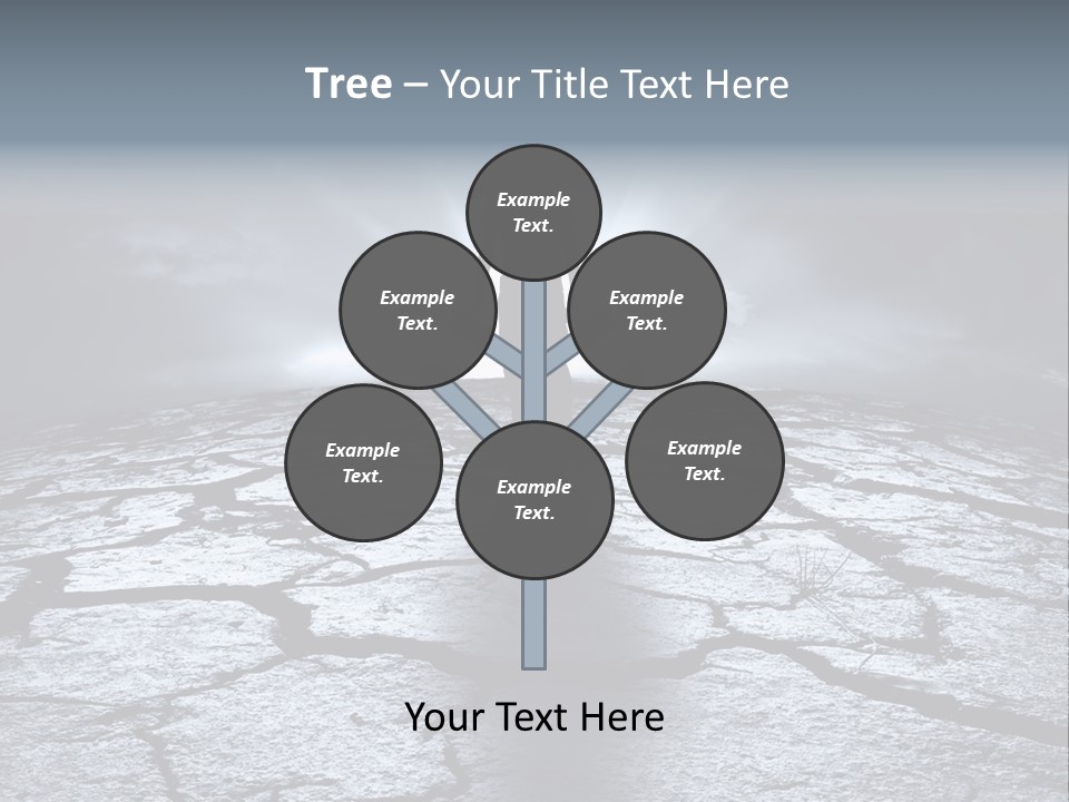 Explosion Sustainable Barren PowerPoint Template