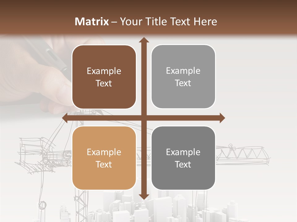 Exterior Ink Pen PowerPoint Template