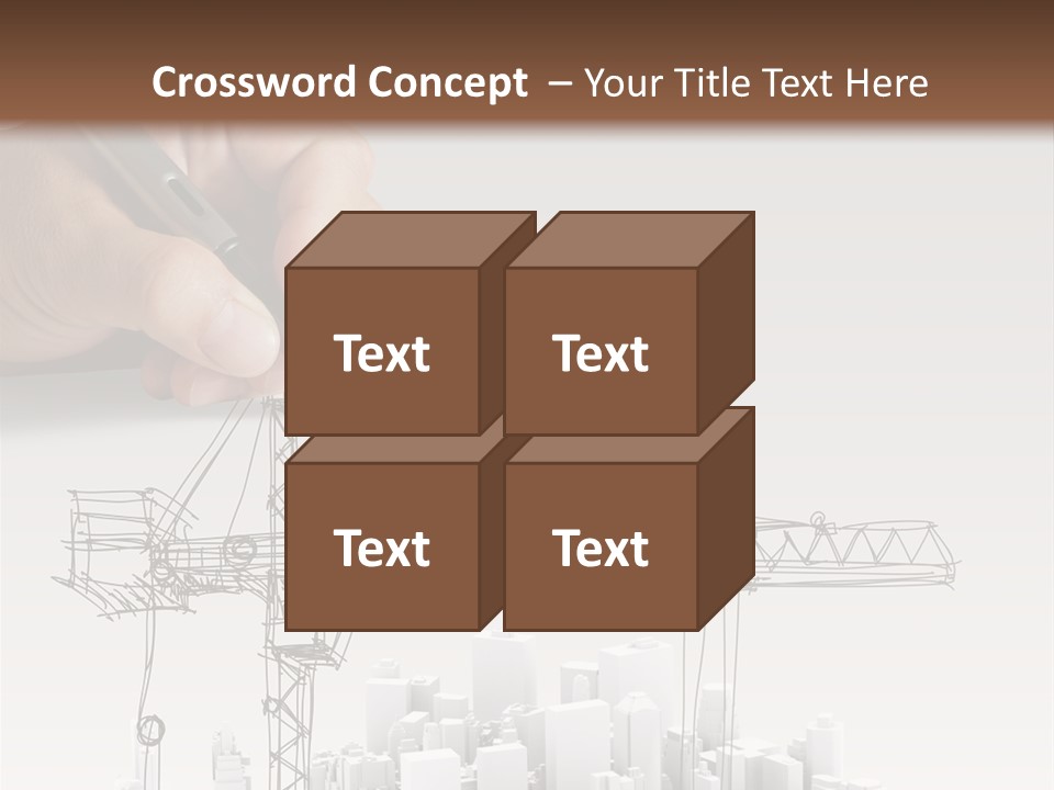 Exterior Ink Pen PowerPoint Template