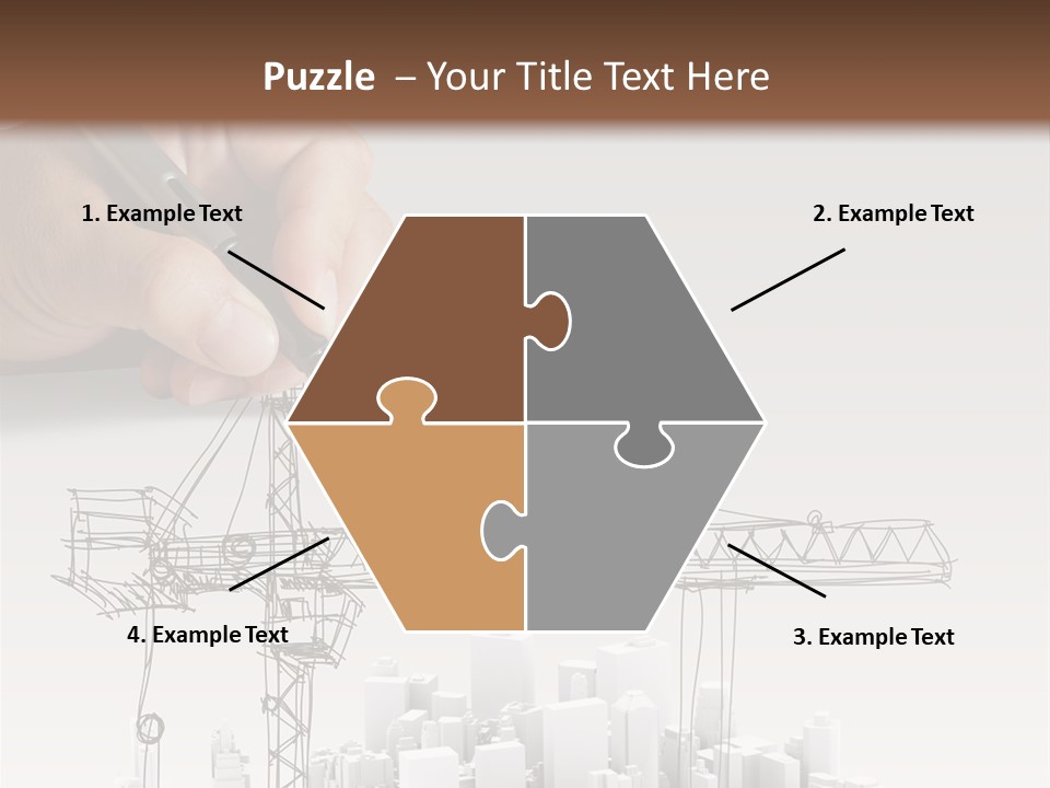 Exterior Ink Pen PowerPoint Template