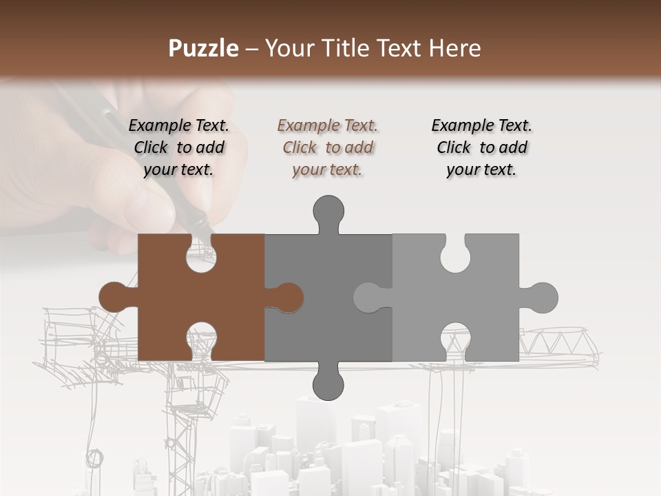 Exterior Ink Pen PowerPoint Template