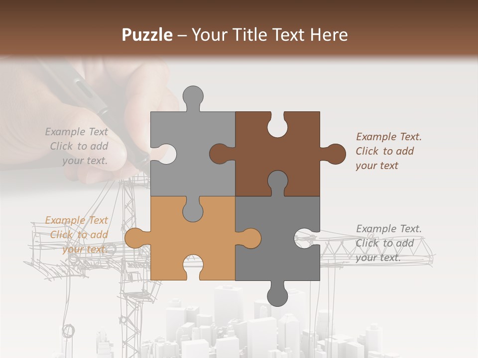 Exterior Ink Pen PowerPoint Template