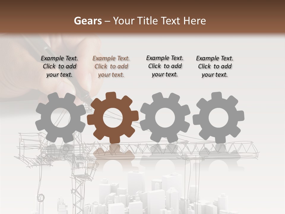Exterior Ink Pen PowerPoint Template