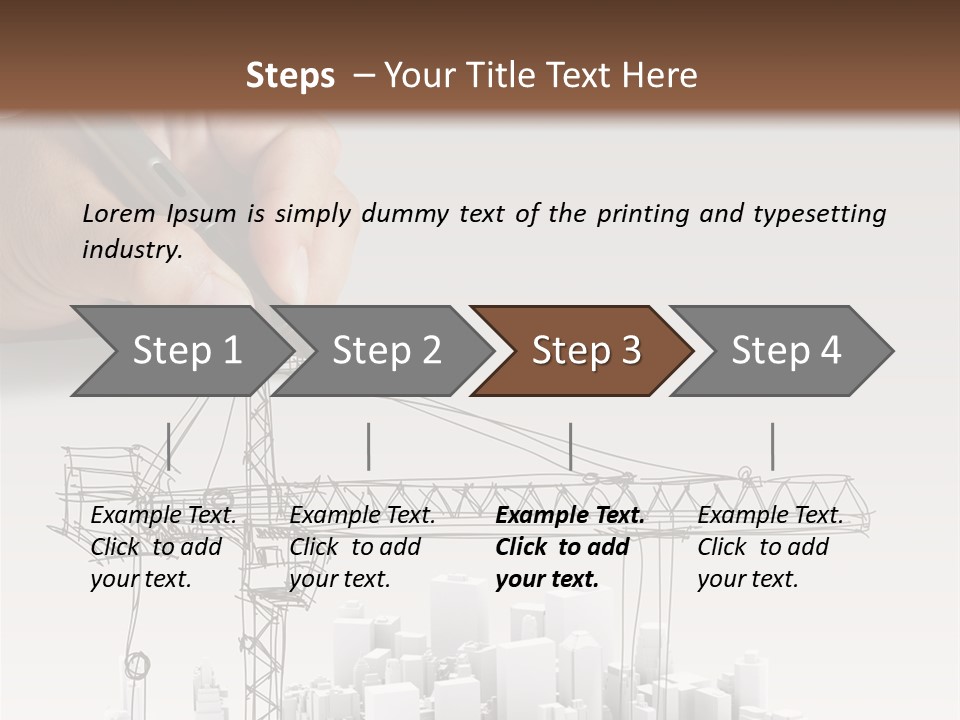 Exterior Ink Pen PowerPoint Template