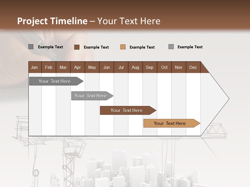 Exterior Ink Pen PowerPoint Template