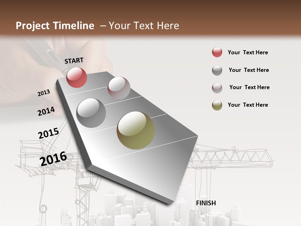 Exterior Ink Pen PowerPoint Template