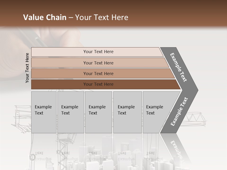 Exterior Ink Pen PowerPoint Template