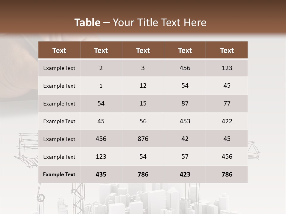 Exterior Ink Pen PowerPoint Template